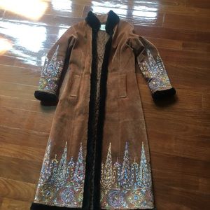 Margaret Godfrey Long Suede Jacket